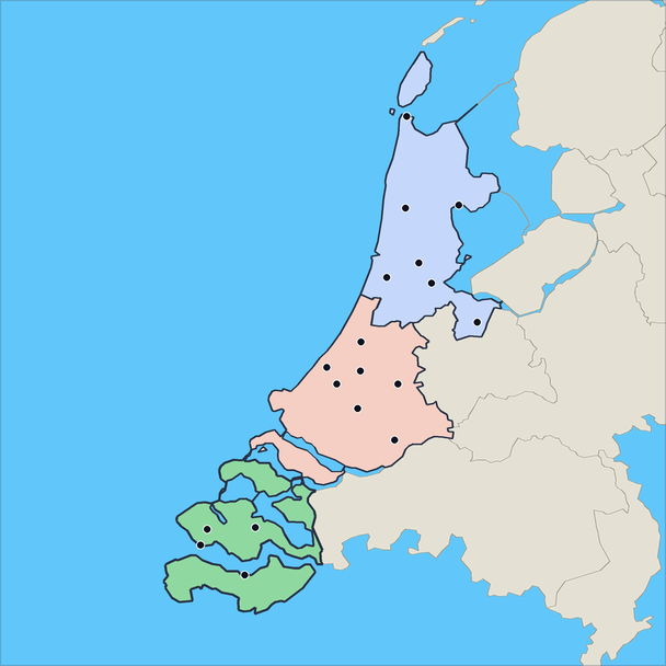 West Nederland kaart